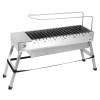 Fully automatic flipping barbecue grill, outdoor stainless steel barbecue rack, household rotating barbecue machine Item Picture