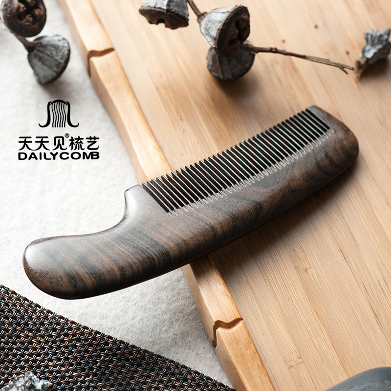 See Every Day Comb Dense Tooth Wood Comb Sink Precious Wood Comb Engraved Wood Comb Hair Comb Small Wood Comb Massage Comb Item Picture