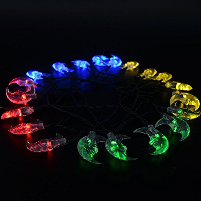 30LED solar light string, Moon Elder light string, rainproof outdoor Christmas landscape courtyard colorful lights Item Picture