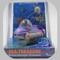 供应 鱼缸装饰品 气动玩具飞碟 气动潜水艇 多种颜色任选