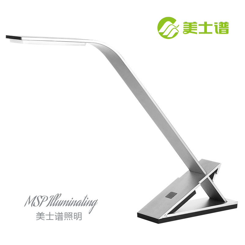 Meishipu LED creative and simple office, work, bedroom, bedside eye-protecting, study, student desk, long-arm table lamp details Picture
