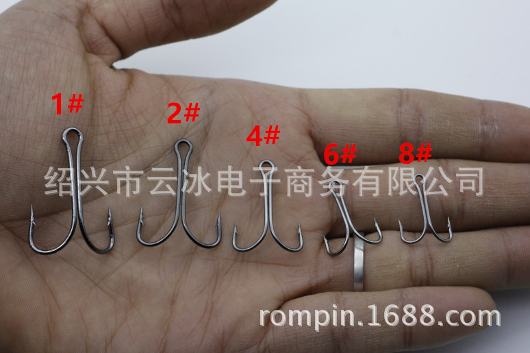 Two Java hook Luya two local hook double hook thunder frog frog two anchor sea fishing anchor fish fishing hook Luya fishing hook details Picture