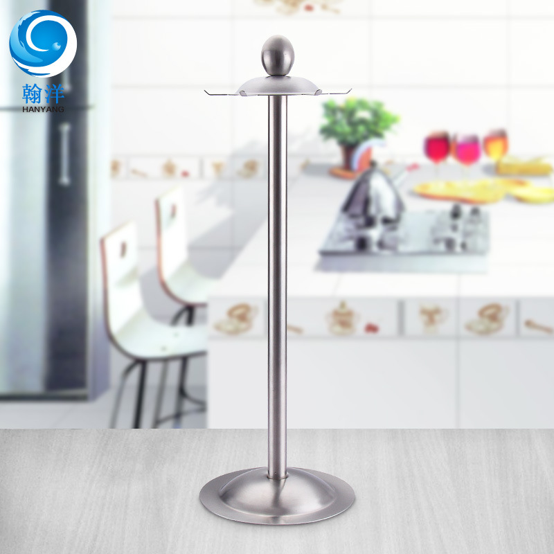 304 stainless steel six-hook storage rack for kitchen utensils, household spatula and spoon hanging rack, rotating rack, new four-hook rack details Picture