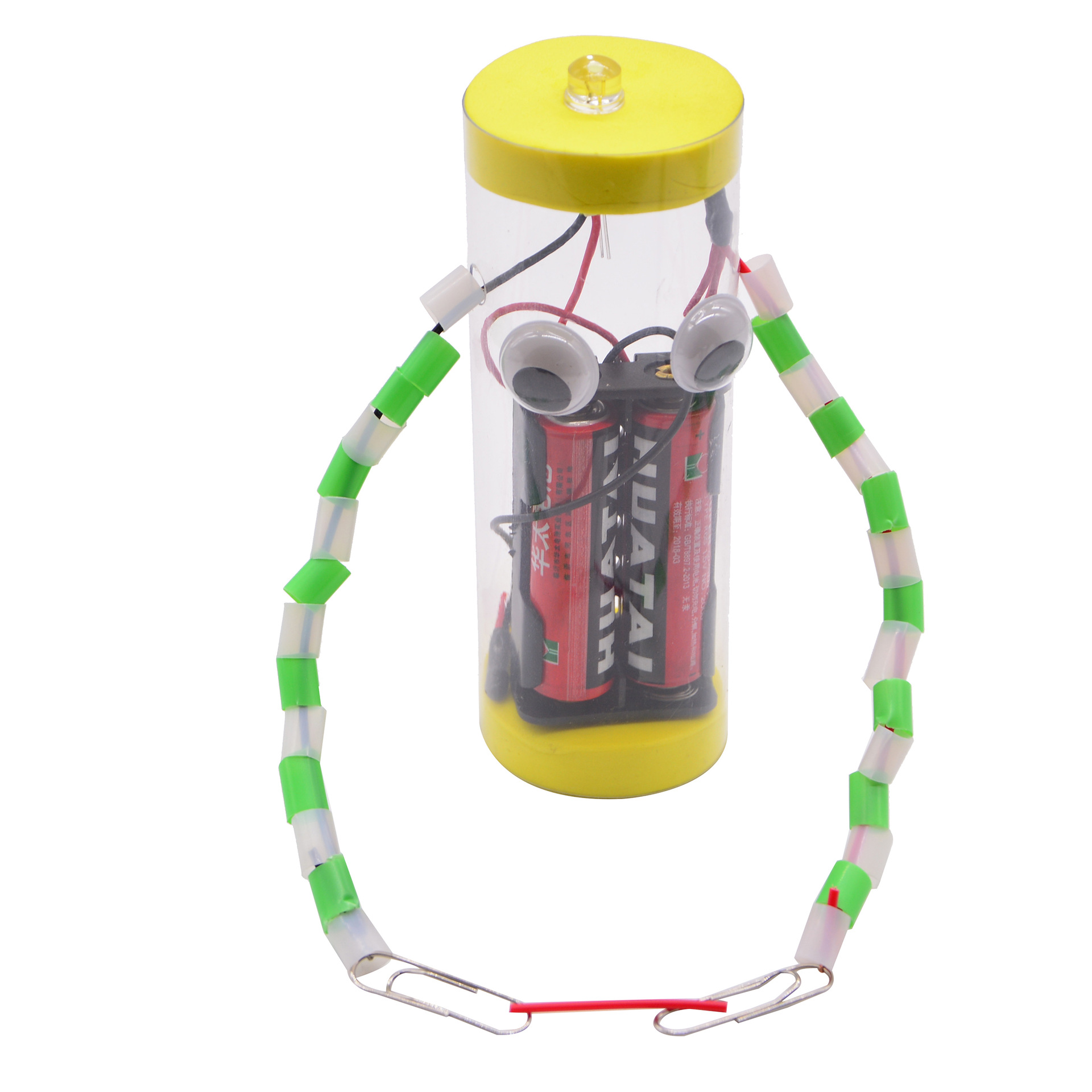 The light bulb lit up in the training equipment for the electrical doctor's circuit science experiment - conductor insulator Technology Small Project Item Picture