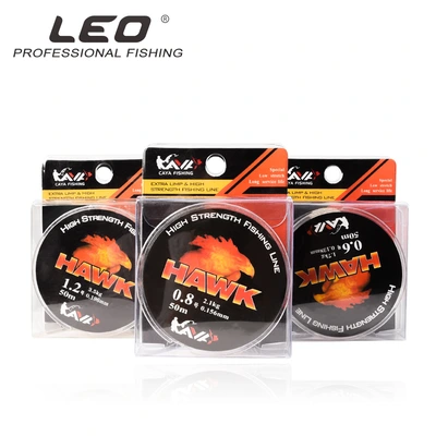 25283 【 Falcon Hawk 50M】 Strong Fishing Line Japanese Raw Silk Fishing Gear Fishing Accessories