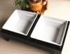 Factory direct sales of high-end medium-temperature colored glazed ceramic bowls for pets, pet dining tables, and multi-functional dog bowl stands are now available Specification image