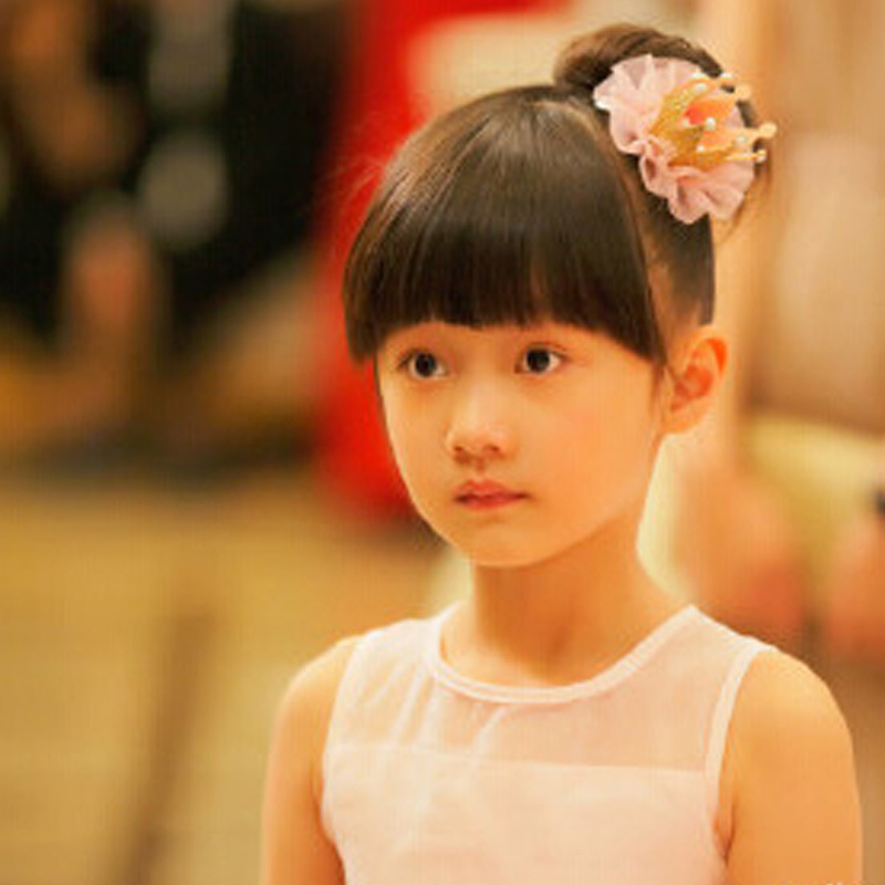 Sisi Children's Hair Clip Princess Crown Crown Lace Super Fairy Pearl Korean Baby Girls Hair Accessories Headpiece details Picture
