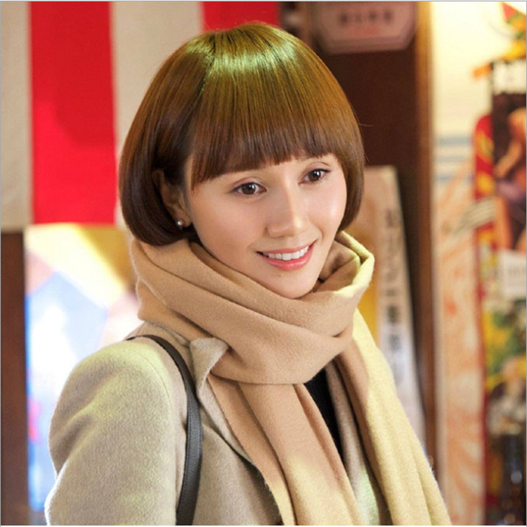 More Than 200 Grams Of Red Solid Color Imitation Cashmere Scarf Female Korean Version Of Winter All The Thick Shawl Warm Fashion Neck details Picture