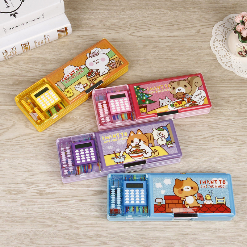 新品儿童多功能计算机文具盒铅笔盒 小学生创意开学礼物厂家直供