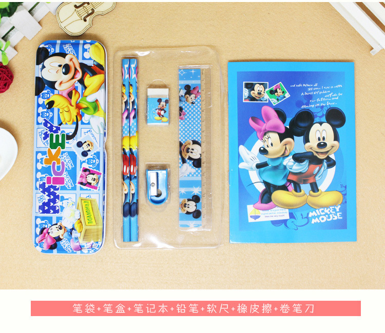 Factory direct sales of cartoon stationery pen case sets, school supplies for kindergartens and primary school students, back-to-school gifts Specification image