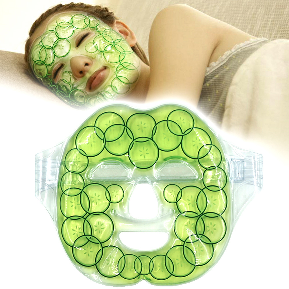 Cold and hot compress face mask Ice mask Beauty mask Gel ice mask Face mask Mask Cucumber mask