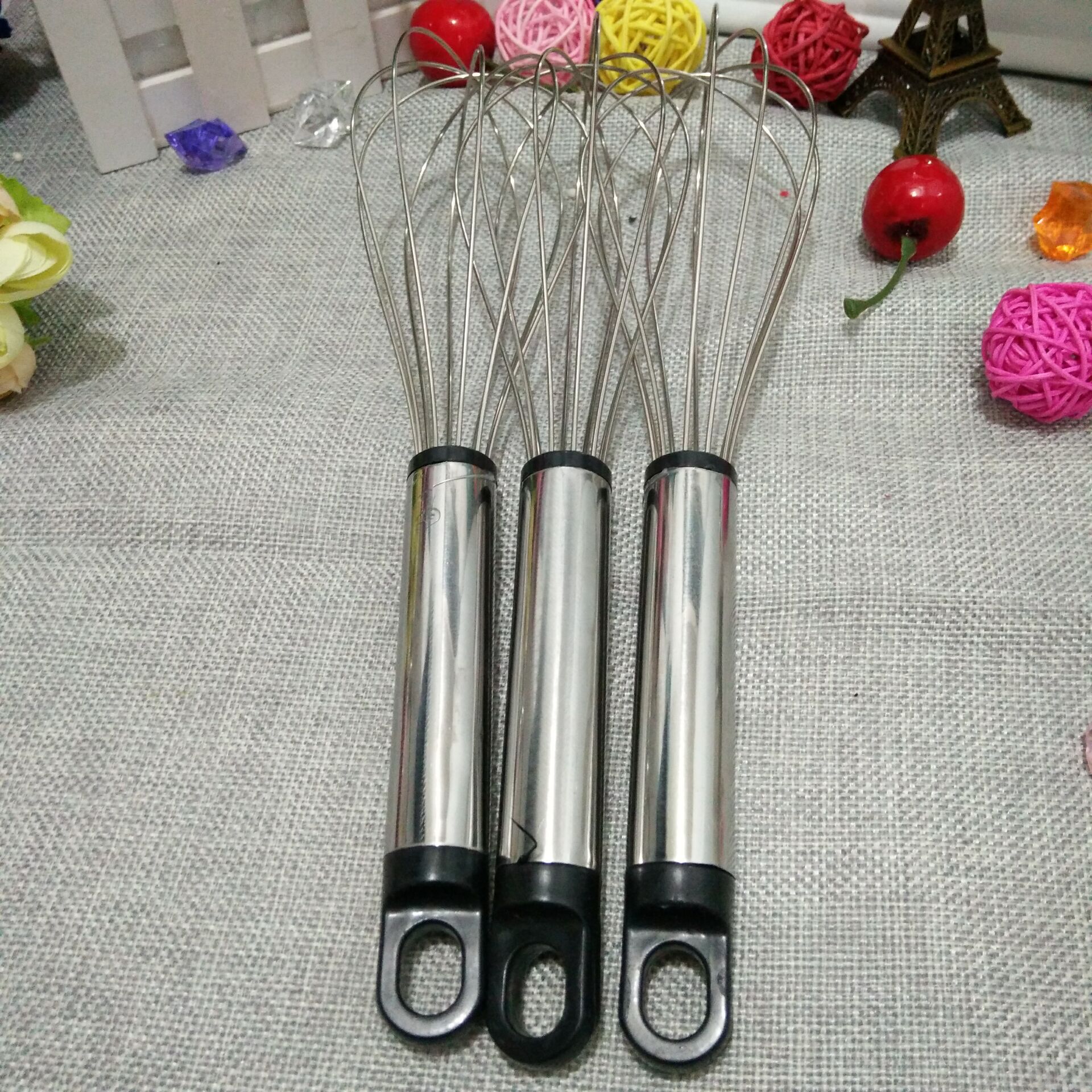 Stainless steel egg beater, manual mixer, kitchen, hotel cream and flour cake baking factory direct sales Item Picture