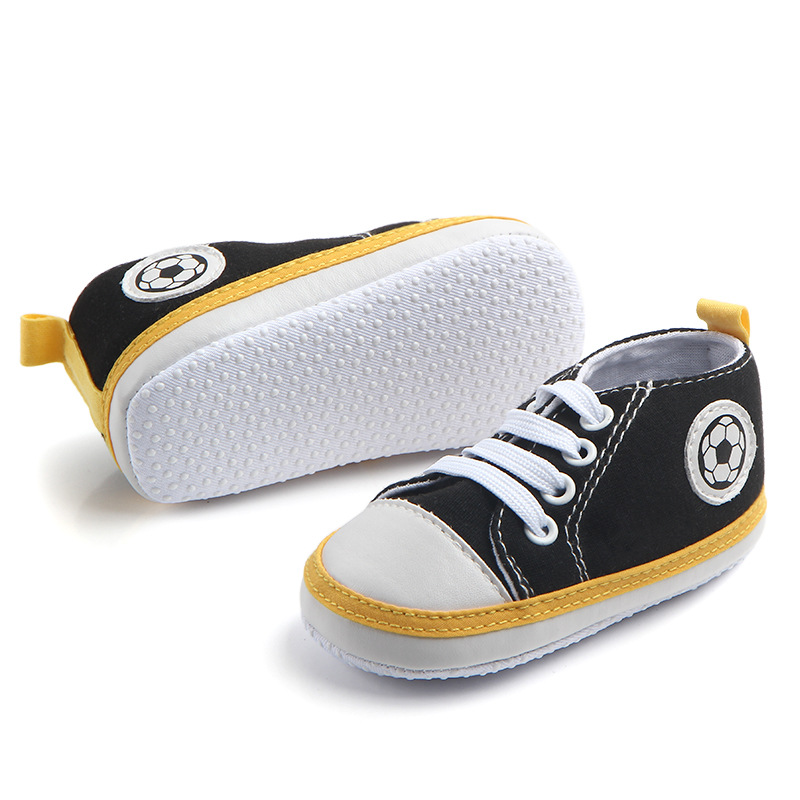 Spring And Autumn New Football Canvas Shoes Baby Walking Shoes Non-Slip Baby Shoes Wholesale 0821 Item Picture