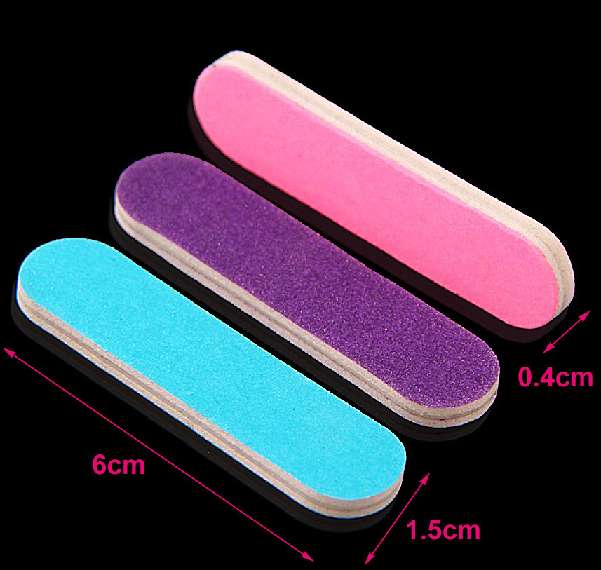 6.5*1.5 candy-colored double-sided sanding strips, nail sanding strips, mini sanding strips, small gifts are super cost-effective Application Scenario