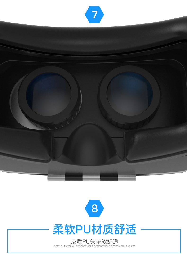 精选VR眼镜手机虚拟现实千幻魔镜G04头戴游戏智能3D数码眼镜 pic 27