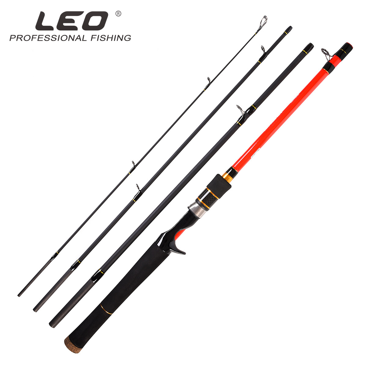 27874 Leo/ Leo [Four Carbon Luya Rod] High Carbon Thunder Bass Fishing Rod Ultra Short Shrink Bait Rod details Picture