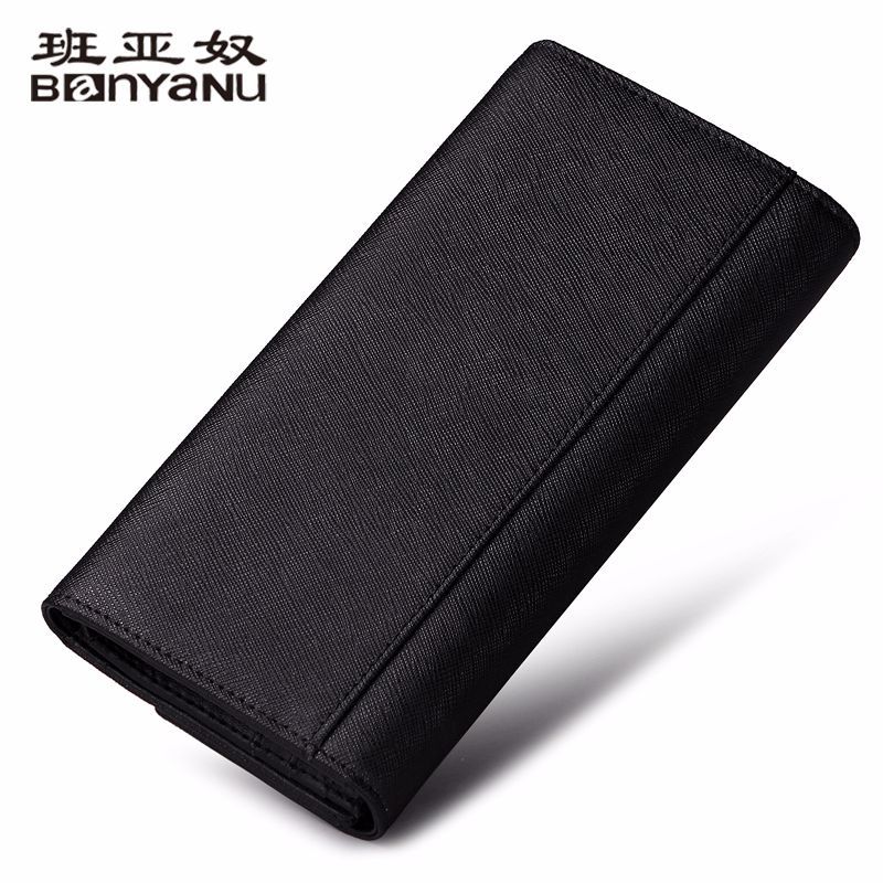 Factory Direct Sales Banyanu New Leather Long Women's Purse Large Capacity Female Hand Bag Three Fold Money Clip Wholesale details Picture