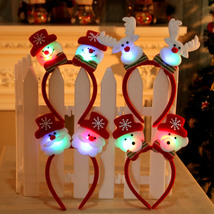 圣诞节发箍头扣举小手圣诞带灯单头箍头饰圣诞装饰品圣诞礼物