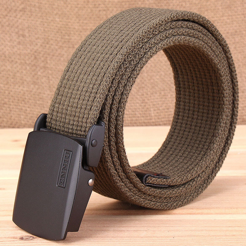 ENNIU thickened canvas belt, casual outdoor belt, men's Korean-style trendy belt manufacturer wholesale, customizable LOGO available Item Picture