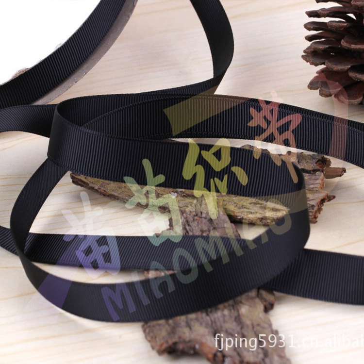 2 Points Thread With Gift Wrap Accessories Ribbon Diy Hair Accessories Solid Color Ribbed With Colored Plain Ribbed Ribbon
