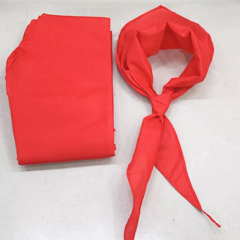 批发学生全棉红领巾1.2米大号棉布少先队员红领巾学生用品批发