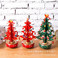 新款三片圣诞树带挂件发条式质音乐盒 音乐铃 八音盒礼物图