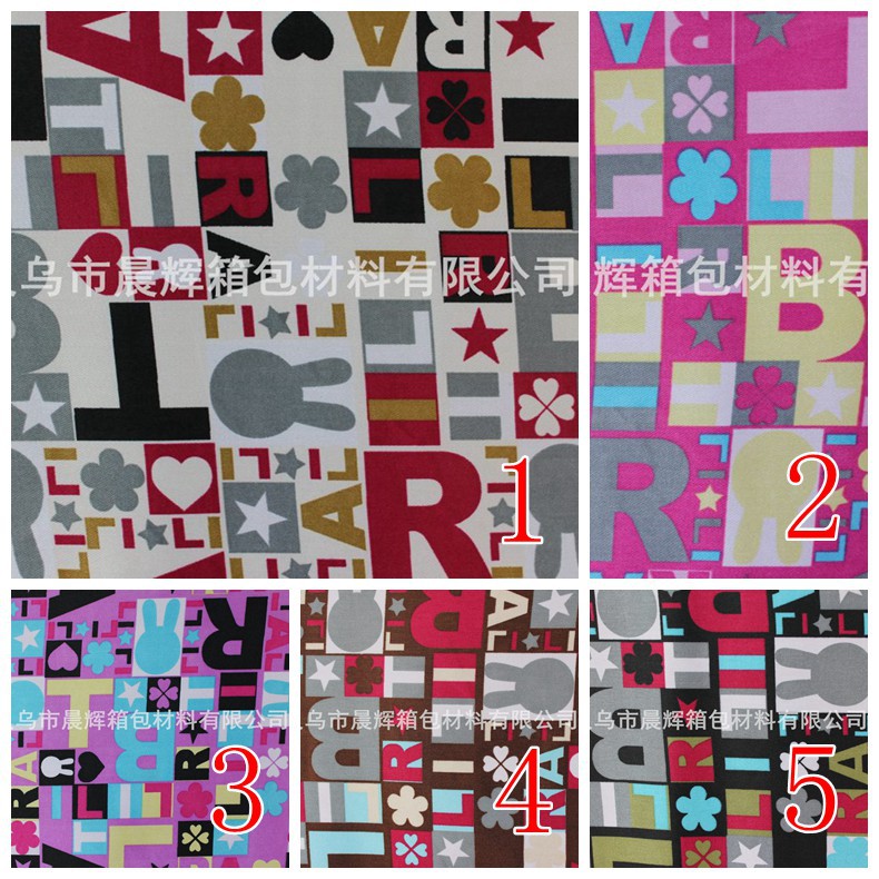 Colored tin printed foamed prince printed fabric foamed coated pvc