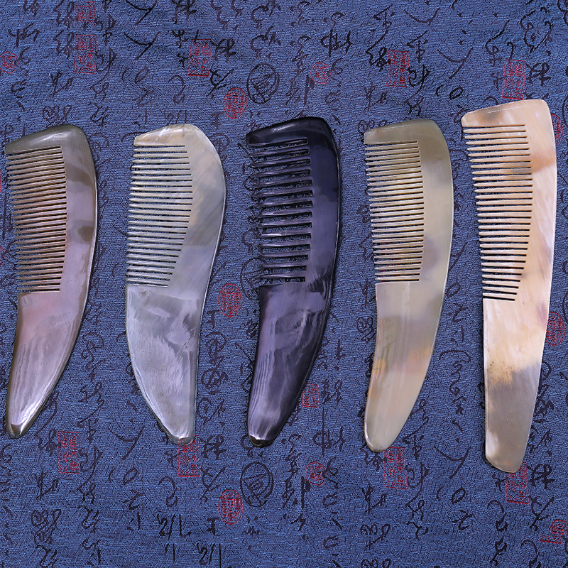 正品牛角梳子/俄罗斯彩锡合/顺利饰品商行细节图