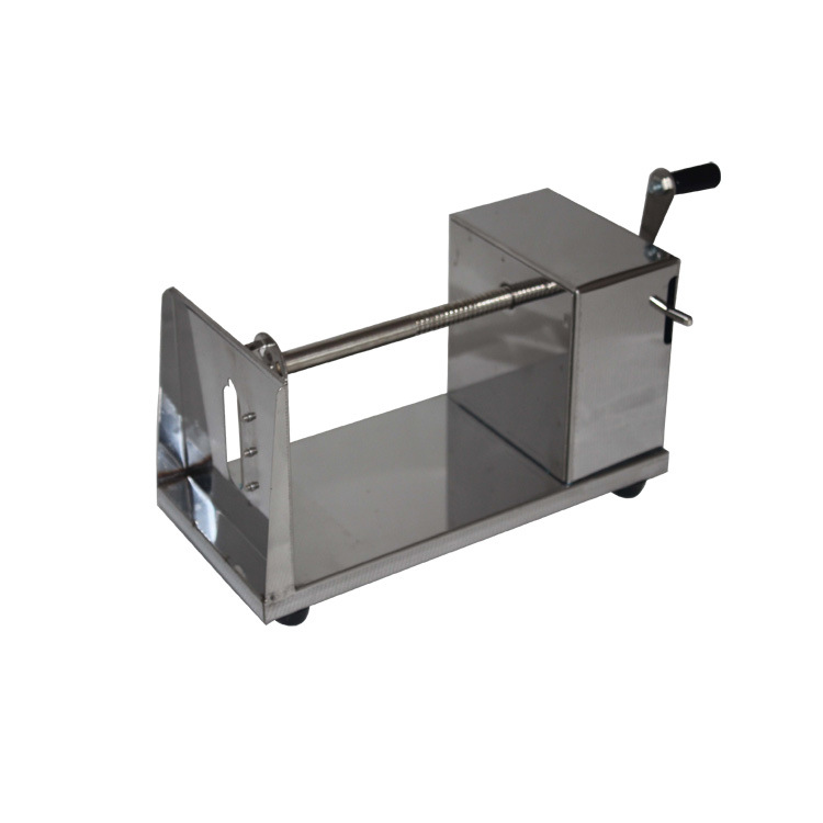 Manual cyclone potato tower machine, hand-cranked rotating potato chip machine, fruit and vegetable processing equipment, tornado potato chip machine Item Picture