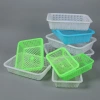 Plastic draining baskets, rectangular plastic baskets, white plastic square baskets, vegetable washing baskets, plastic square sieves, e-commerce sorting baskets Specification image