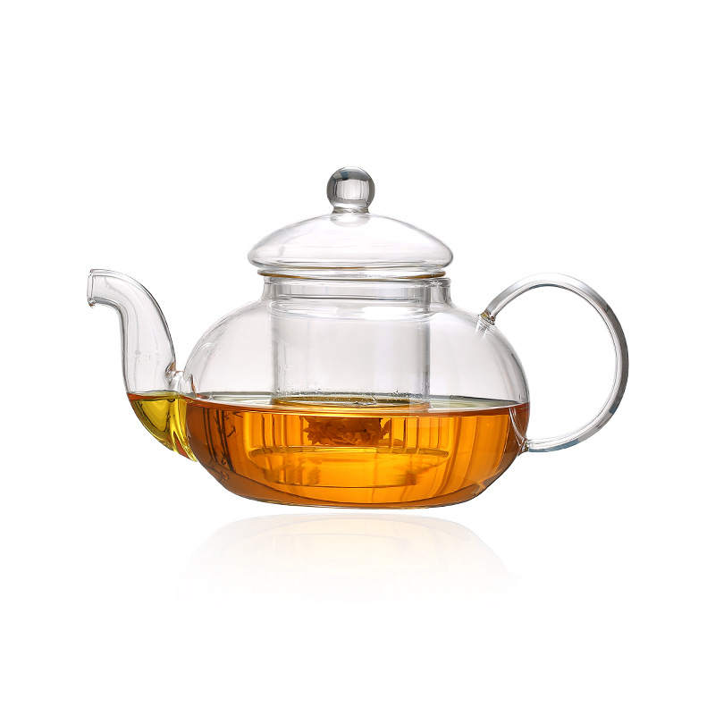 Glass Flower Teapot