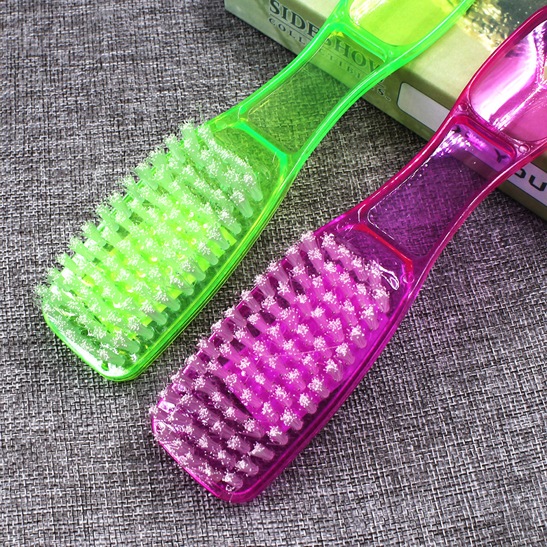 Large crystal shoe brushes, high-quality plastic transparent shoe brushes, household daily necessities, one-yuan and two-yuan store supply Item Picture