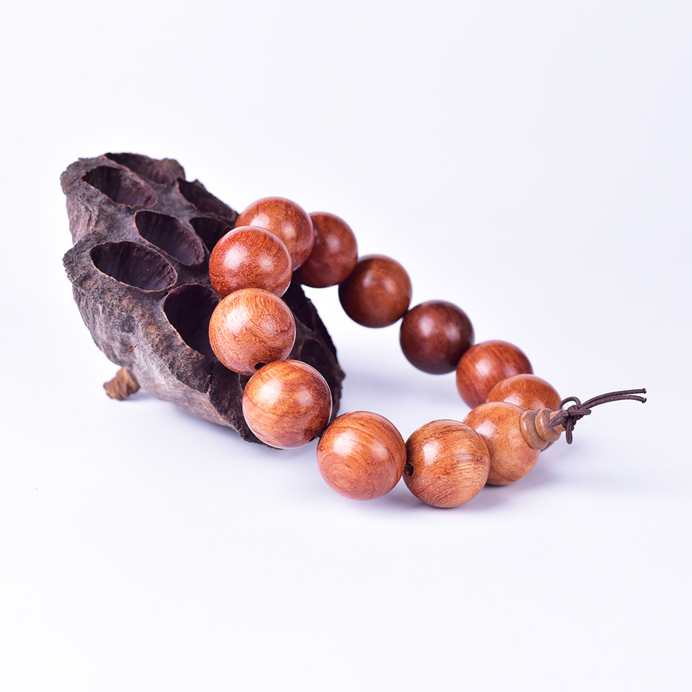 国潮挂件花梨木20MM佛珠精品手串汽车档位珠旅游工艺礼品厂家批发               白底实物图