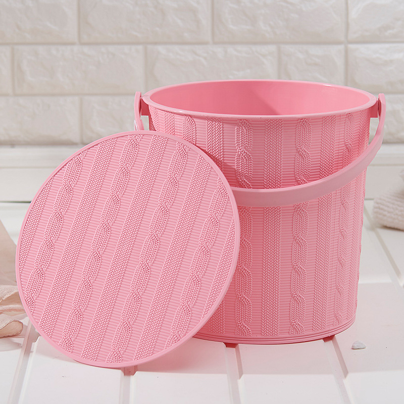 New Twist Thread Multi-Function Fishing Bucket Car Wash Bucket 10L Sr0002 details Picture