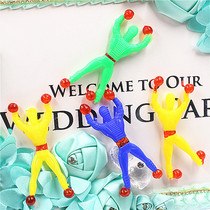 Wall crawler sticky Spider-Man wall crawler Superman wall crawler 2 yuan shop traditional toy wall crawler spider man wholesale