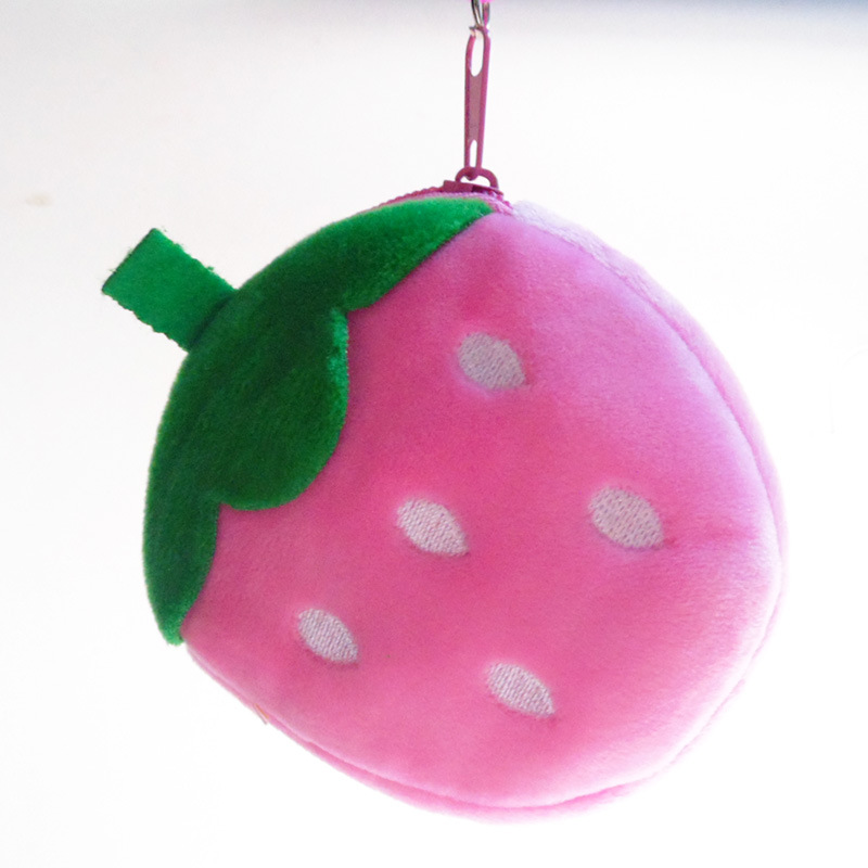 Creative coin purse/key case, thickened semi-circular clutch, cartoon plush toy, coin case, gift Specification image