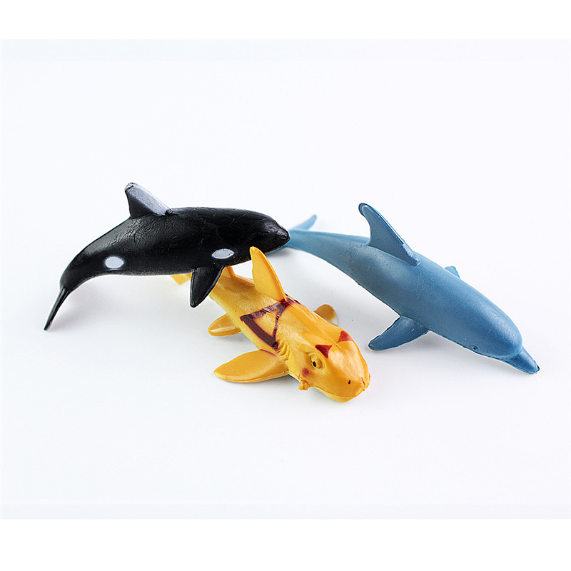 海洋动物仿真模型 跨境24款企鹅鲨鱼鲸鱼海星儿童玩具工厂批发详情图2