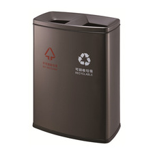 创意款南方品牌GPX-218E不锈钢垃圾桶 高档户外无盖式分类垃圾桶