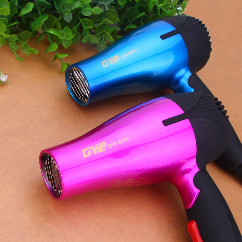 Guowei eléctrico mango de goma mini secador de pelo plegable para viajes de dormitorio especial secador de pelo de pequeña potencia fábrica directa Specification image