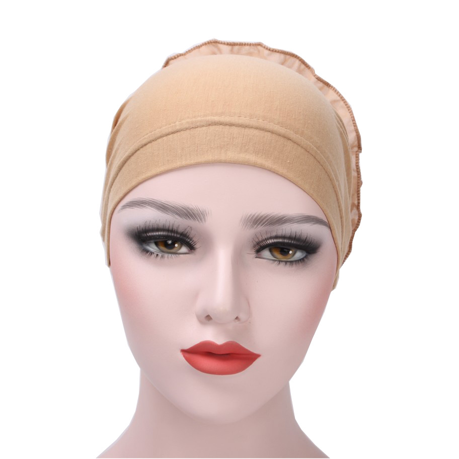 Europe And The United States Foreign Trade New Monochrome Muslim Chiffon Plate Flower Hat Hat Hat Arab Headscarf Hat In Stock Application Scenario