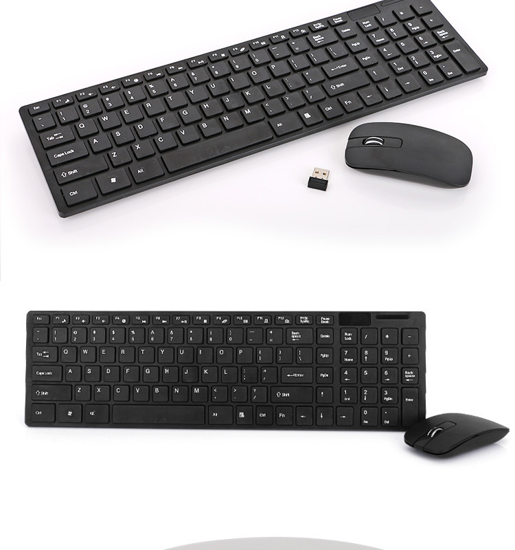 Manufacturer wholesale K06 Wireless keyboard and mouse set 2.4G ultra-thin silent wireless keyboard and mouse set with keyboard film Specification drawing