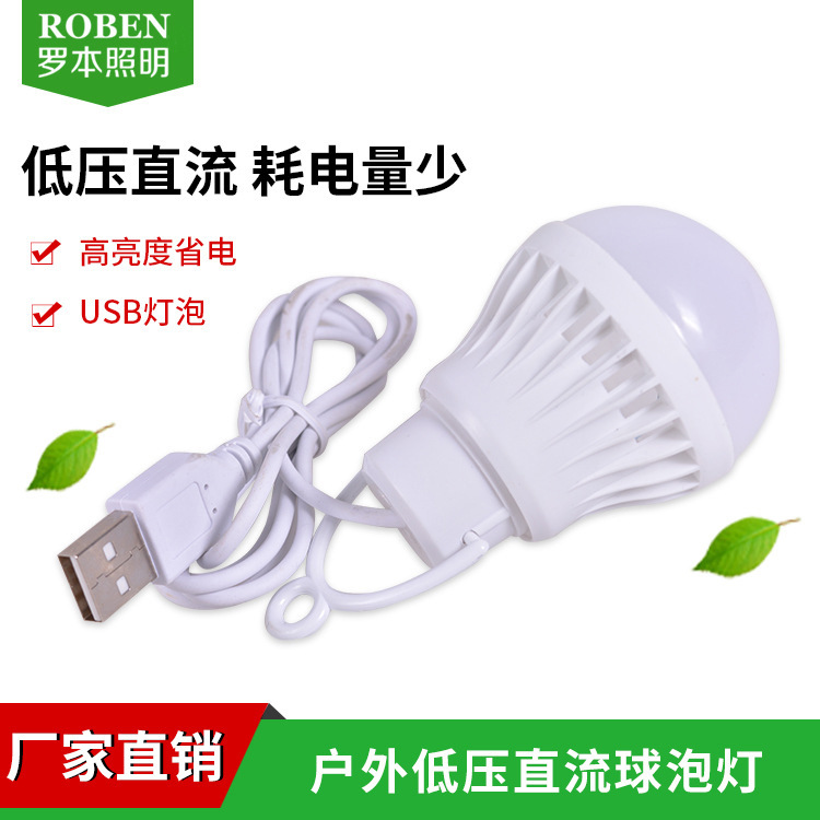 DC5V球泡/户外野营低压/3W5W移动产品图