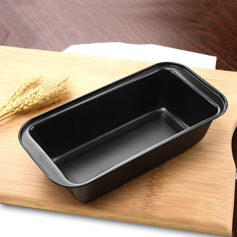 Cake Mold Rectangular Carbon Steel Without Lid Non-Stick Toast Plate Bread Mold Toast Box Bread Pan Wholesale Specification drawing