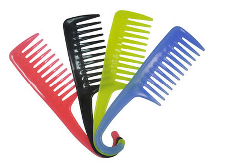 Shampooing comb Large tooth color hook comb upside down large knife Grooming comb curly comb wide tooth comb Hairdressing supplies