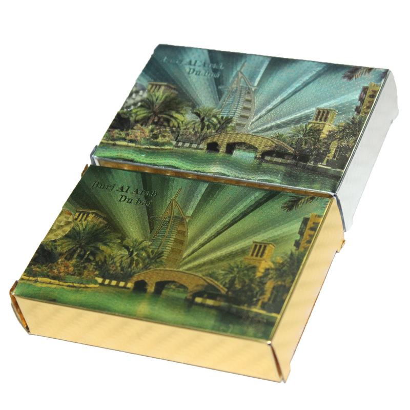Gold foil playing cards, gold-plated and frosted gold foil landscape style, supplied by the manufacturer Application Scenario