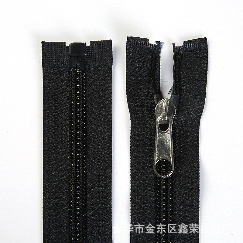 Factory wholesale No. 5 nylon tail-pull chain clothing, tents, sleeping bags, down jackets, metal zippers available for customization Specification image