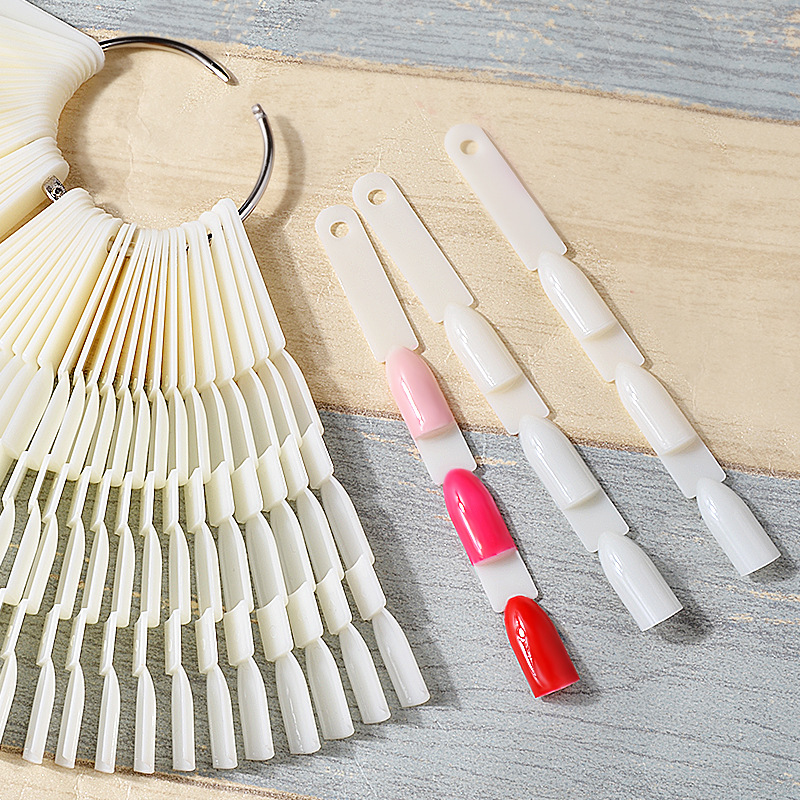 shanilak nail art Tools 150-color bamboo joint color palette, three-in-one nail polish display board, wearable nail art special convenient color card nail plate Specification image