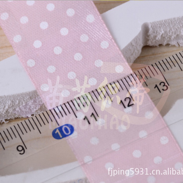 8-point single-sided white dot printed ribbon fan jewelry ribbon, colorful ribbon, multi-color ribbon DIY wholesale