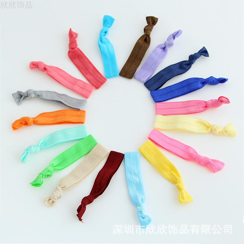Precio de fábrica al por mayor japonés y coreano tiara nudo banda de pelo cuerda de pelo banda de pelo anillo de pelo arco iris cuerda de cabeza Specification image