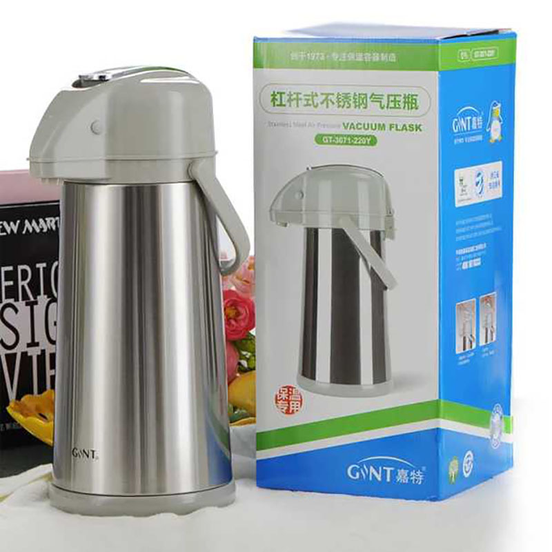 GiNT Jiate pneumatic thermos flask, household thermos flask, large-capacity thermos flask, glass inner liner, thermos flask Specification image